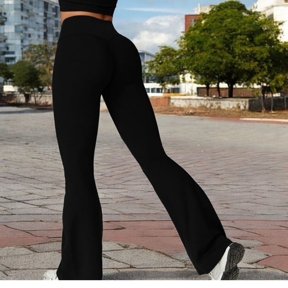 Target Pants - Anna-Kaci for Target High Waist Flare Leg Yoga Pants size SMALL (black)